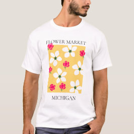 Camiseta Flower Market - Michigan