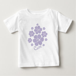 Camiseta Flower Pattern Cute - Roxo