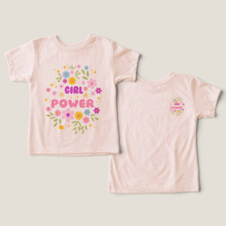 Camiseta Flower Power "Girl Power" Toddler & Youth Tee