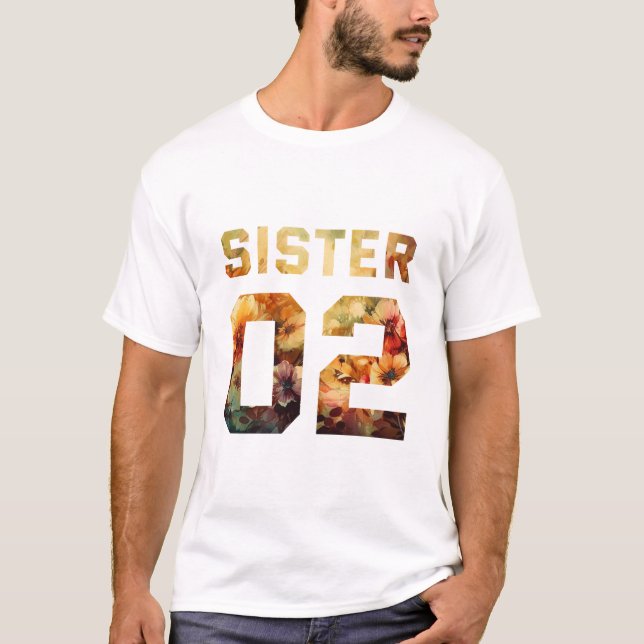 Camiseta Flower Sister 02 (Frente)