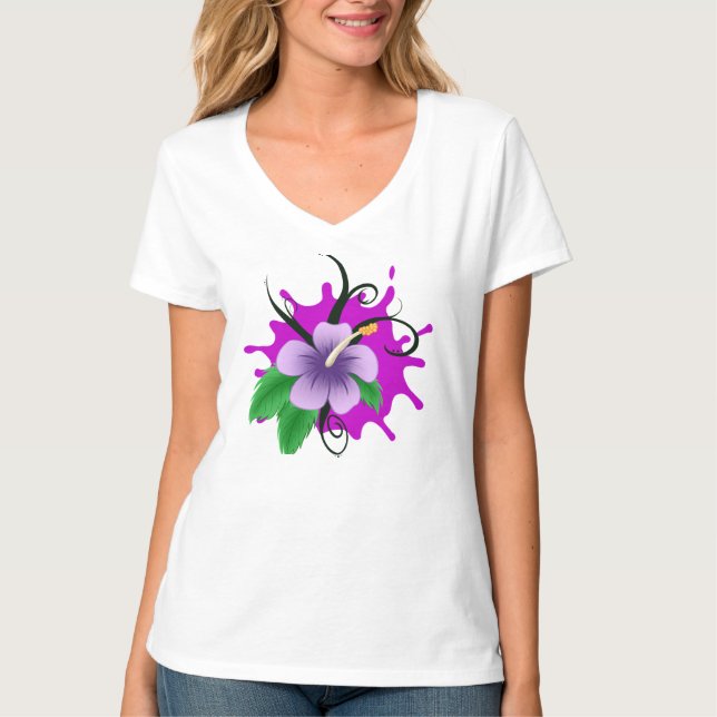 Camiseta Flower Splash  (Frente)