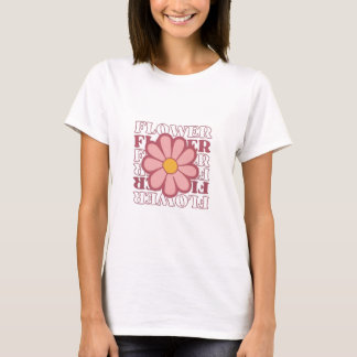Camiseta flower t shirt deisgn girl