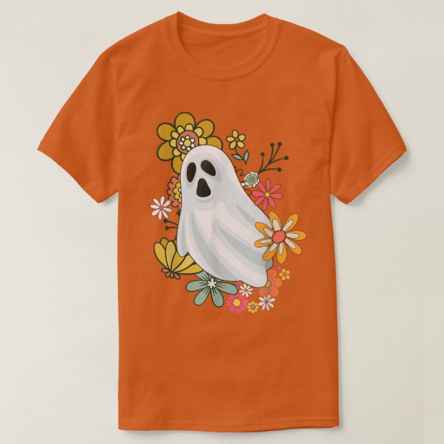 Camiseta Flower Vintage Retro Grooven Halloween — Fóco (Frente do Design)
