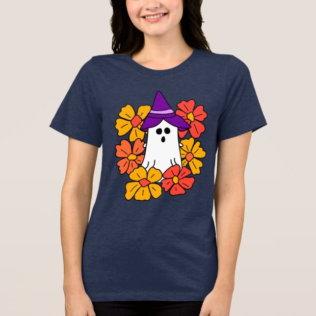 Camiseta Flower Wreath do Fantasma do Fantasma (Frente)