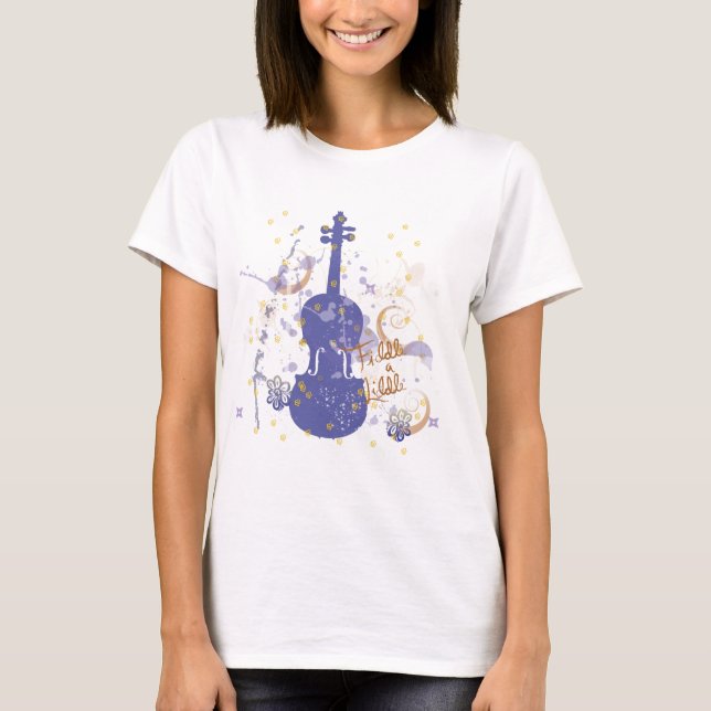 Camiseta flowerfiddle (Frente)