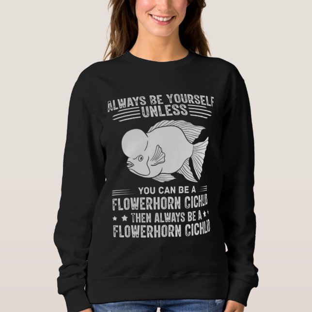 Camiseta Flowerhorn Cichlid Fish Aquarium Food Tank Owner (Frente)