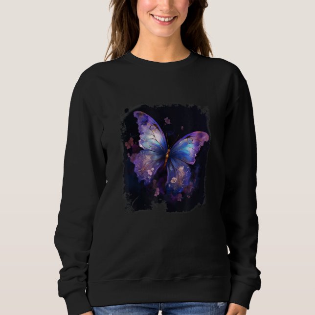 Camiseta Flowers And Butterfly (Frente)