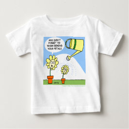 Camiseta Flowers Engraçados Cartoon Baby Bathtime
