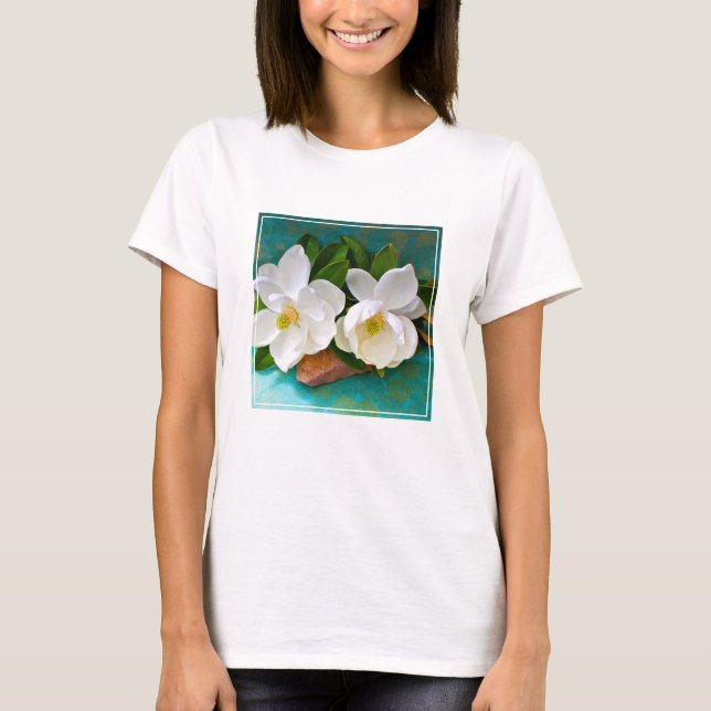 Camiseta Flowers | Magnolia Flower (Frente)