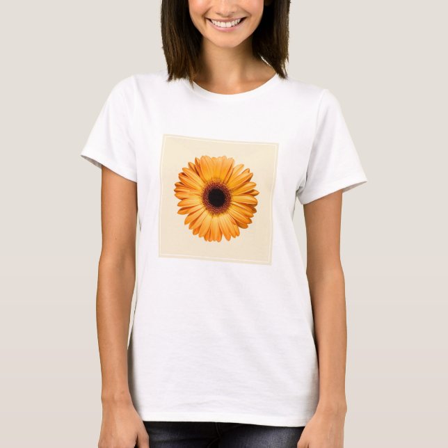 Camiseta Flowers | Orange Gerbera (Frente)