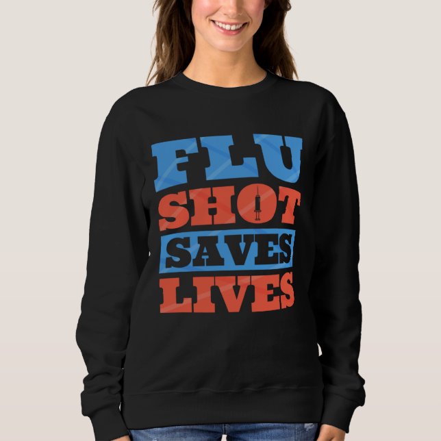 Camiseta Flu Shot Influenza Quarantine Infectious Disease   (Frente)
