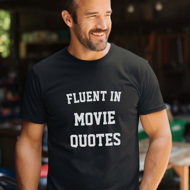 Camiseta Fluent in Movie Cotes (Criador carregado)
