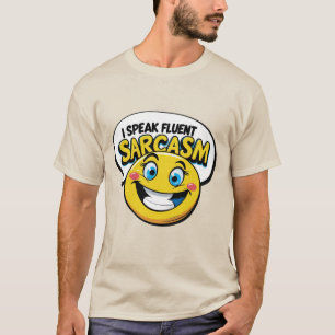 Camiseta Fluent Sarcasm Emoticon