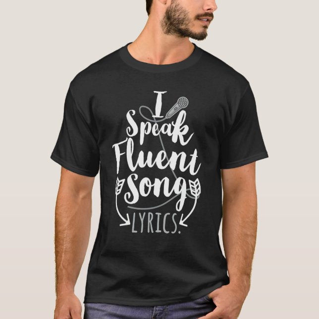 Camiseta Fluent Song Lyrics (Frente)