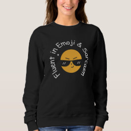 Camiseta "Fluente em Emoji e Sarcasmo"