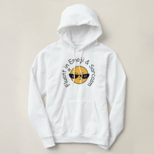 Camiseta Fluente Em Emoji E Sarcasmo   Hoodie, de uso femin