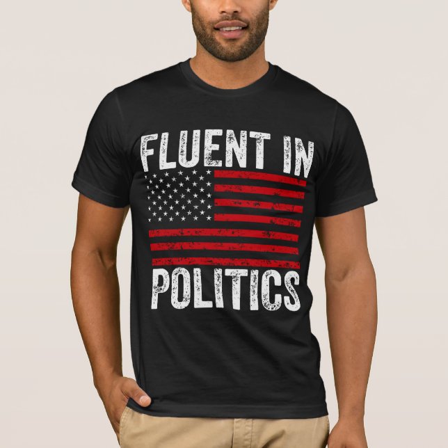 Camiseta Fluente em Política  (Frente)