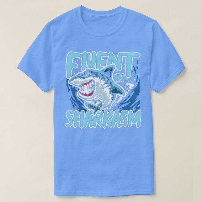 Camiseta Fluente em Sharkasm (Frente do Design)