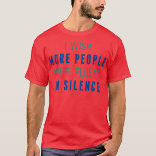 Camiseta Fluente Em Silêncio