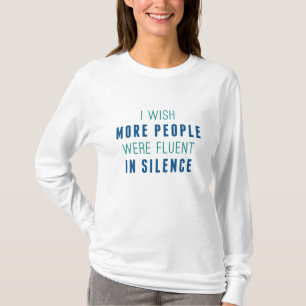 Camiseta Fluente Em Silêncio