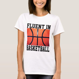 Camiseta Fluente No Basquete Engraçado