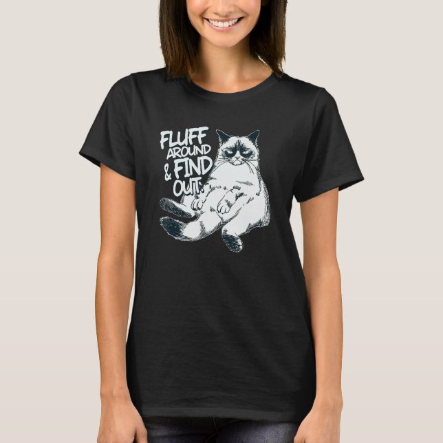 Camiseta Fluff E Descubra O Cat 1 (Frente)