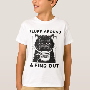Camiseta Fluff Em Torno De Engraçada Gata Sarcástica Que Di