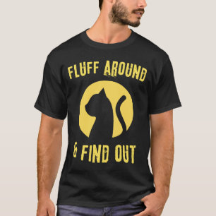 Camiseta Fluff Em Torno De Uma Mulher De Gato Sarcástico Ci