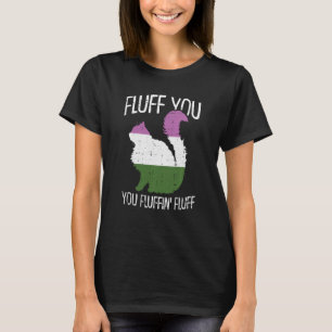 Camiseta Fluff Você Fluffin Fluff Gênero Rigor Gato