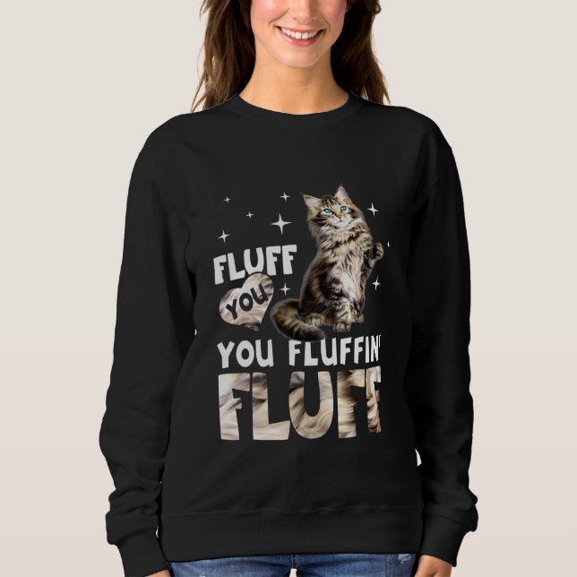 Camiseta Fluff You You Fluffin Fluff Maine Coon Cat (Frente)