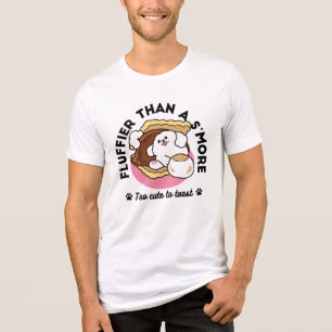 Camiseta Fluffier Tha S’more - Cute Dog and Dessert Pun