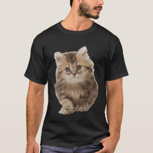 Camiseta Fluffy Cute Kitten Belo Dia Internacional dos Gato