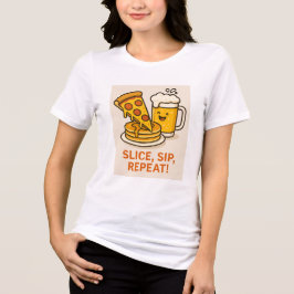 Camiseta Fluffy Pancakes & Fresco de Sumo Laranja - Café da