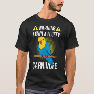 Camiseta Fluffy Papagaio Colorido Proprietário de Aves Carn