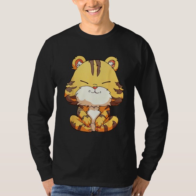 Camiseta Fluffy Tiger Zen  Pamper Yourself (Frente)