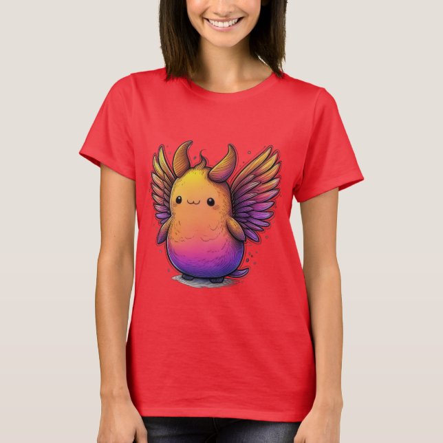 Camiseta Fluffy Winged Cutie (Frente)