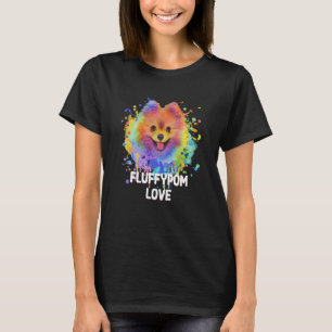 Camiseta Fluffypom Adora Pomerânia Humor Pom Pom Animal Pun