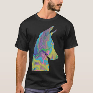 Camiseta Fluid Art Acrílico Pir Doberman