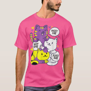 Camiseta Fluidez De Gênero Não Ele Não Ela Só Eu Não Sou Bi