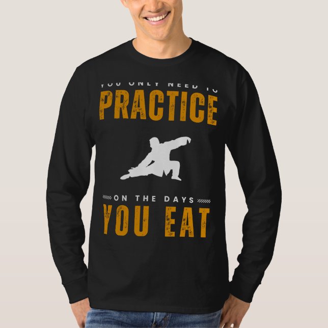 Camiseta Fluir para o riso com Tai Chi Practice Tee  Fin (Frente)