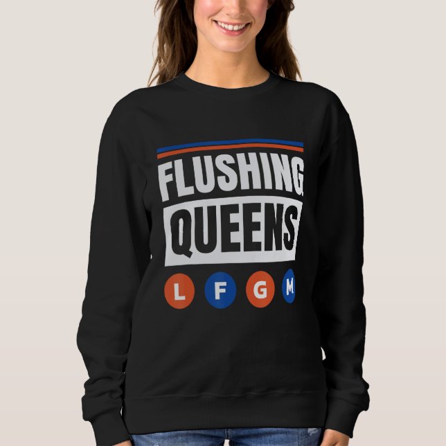 Camiseta Flushing Queens New York City Trains Metro Subway  (Frente)
