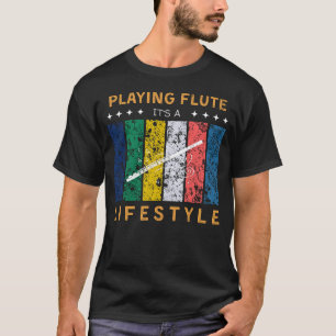 Camiseta Flute é um Teto Engraçado no Estilo de Vida