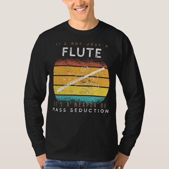 Camiseta Flute Finesse: Arma de Teto Musical de Sedução em  (Frente)