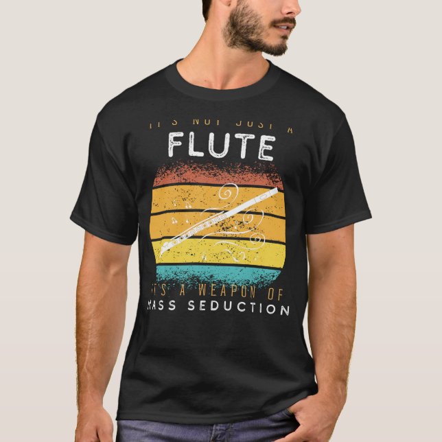 Camiseta Flute Finesse: Arma de Teto Musical de Sedução em  (Frente)