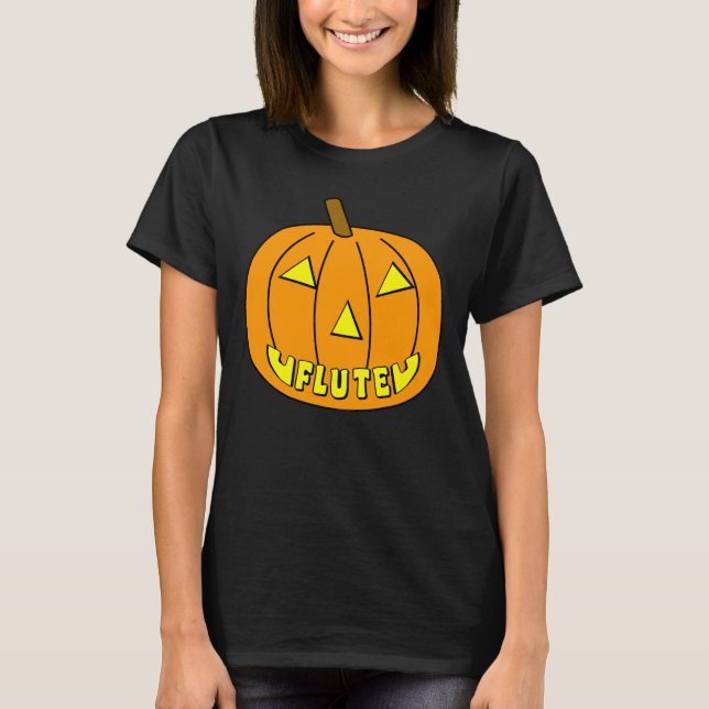 Camiseta Flute Halloween Pumpkin (Frente)