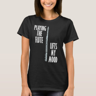 Camiseta Flute Levanta a Orquestra Musical Flutista Irônica