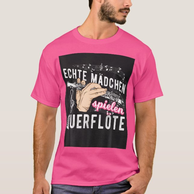 Camiseta Flute Music Instrumento Musical Transver (Frente)