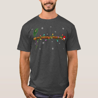 Camiseta Flute Music Lover Xmas Lights Papais noeis Flute C