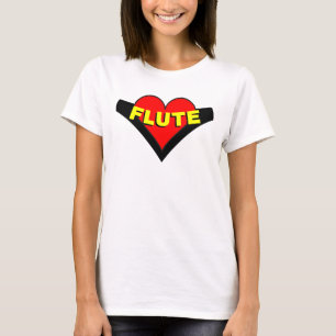 Camiseta Flute Over Heart