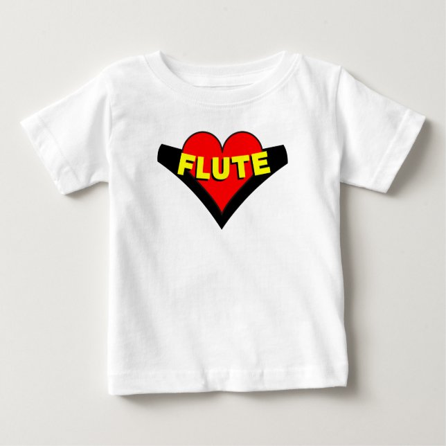 Camiseta Flute Over Heart (Frente)